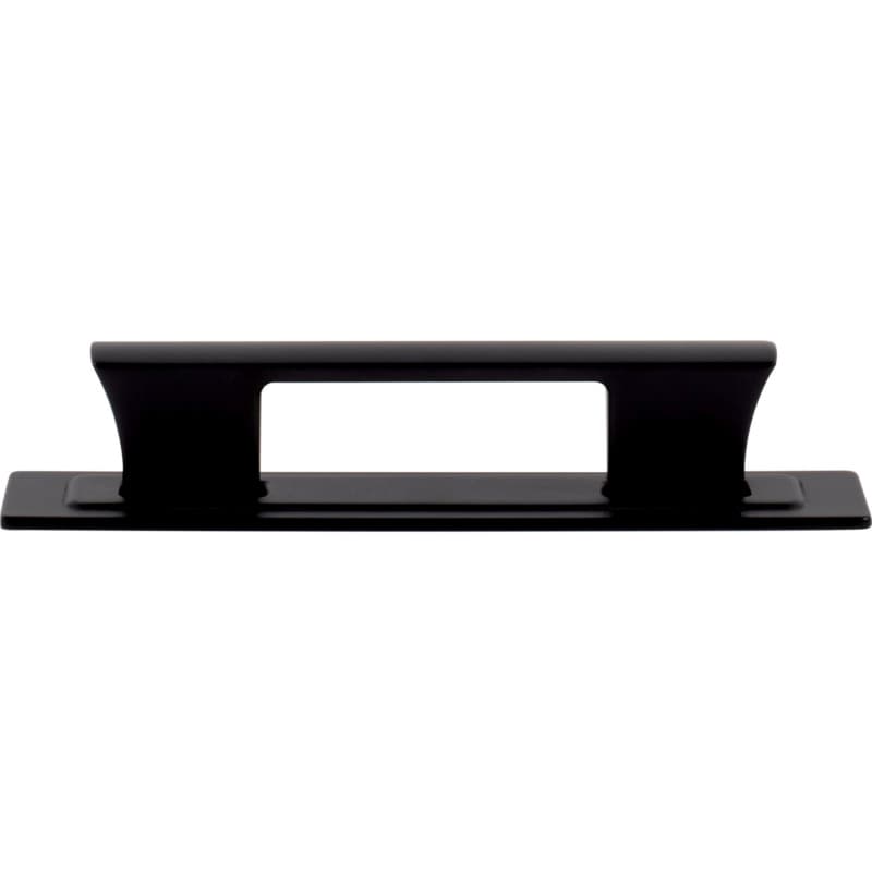 Top Knobs Zander 3-3/4" (96 mm) Center to Center Black Pull, A6002-BL