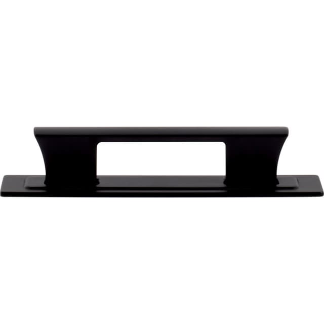 Top Knobs Zander Series 3-3/4" (96 mm) Center to Center Black Pull, A6002-BL