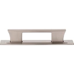 Top Knobs Zander Series 3-3/4" (96 mm) Center to Center Brushed Nickel Pull, A6002-BRN
