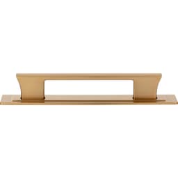 Top Knobs Zander Series 5-1/16" (128 mm) Center to Center Warm Brass Pull, A6003-WB