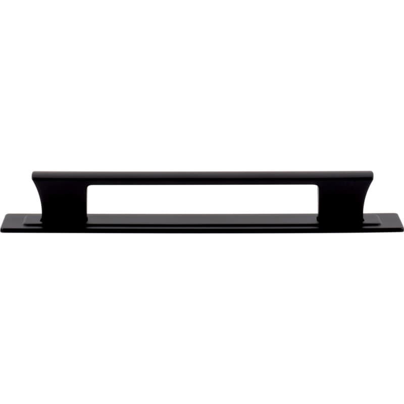 Top Knobs Zander 6-5/16" (160 mm) Center to Center Black Pull, A6004-BL