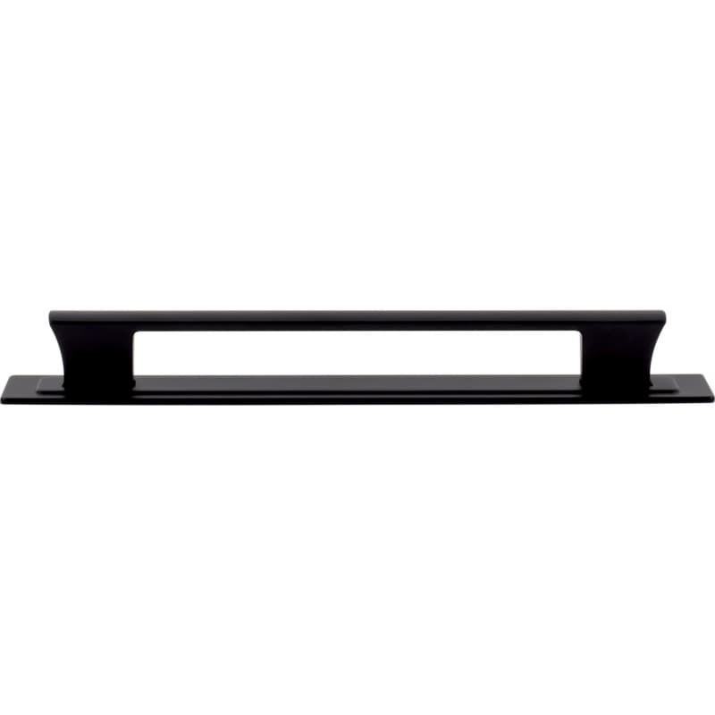 Top Knobs Zander 7-9/16" (192 mm) Center to Center Black Pull, A6005-BL