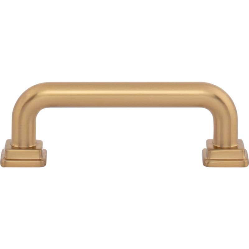 Top Knobs Kimberton Series 3" (76 mm) Center to Center Warm Brass Pull, A6022-WB