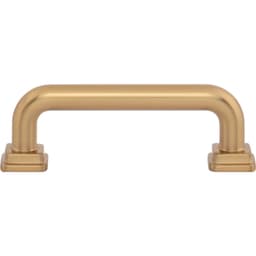 Top Knobs Kimberton Series 3" (76 mm) Center to Center Warm Brass Pull, A6022-WB
