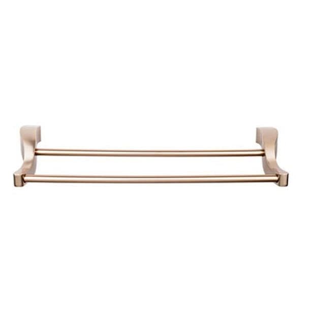 Aqua Bath Double Towel Bar - Brushed Bronze - Top Knobs AQ7BB