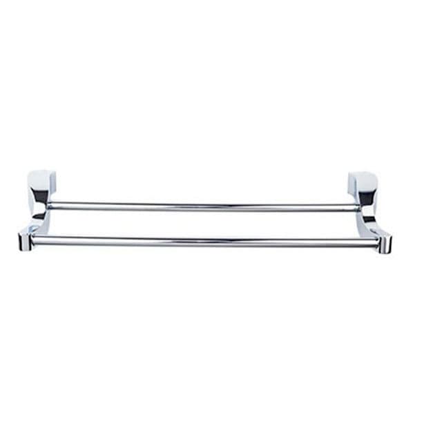 Aqua Bath Double Towel Bar - Polished Chrome - Top Knobs AQ7PC