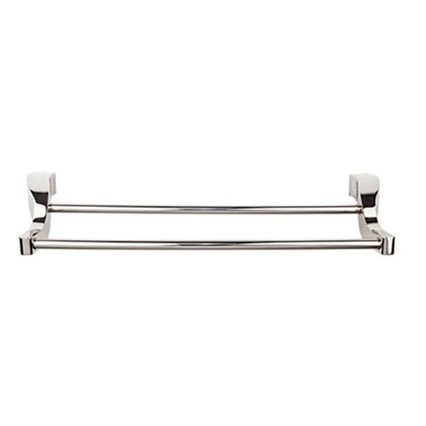Aqua Bath Double Towel Bar - Polished Nickel - Top Knobs AQ7PN