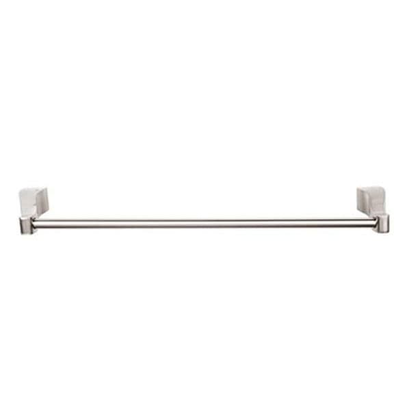 Aqua Single Towel Rod Brush Satin Nickel - Top Knobs AQ8BSN