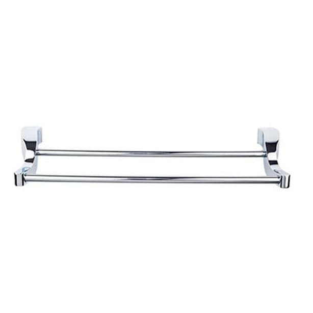 Aqua Bath Double Towel Bar - Polished Chrome - Top Knobs AQ9PC
