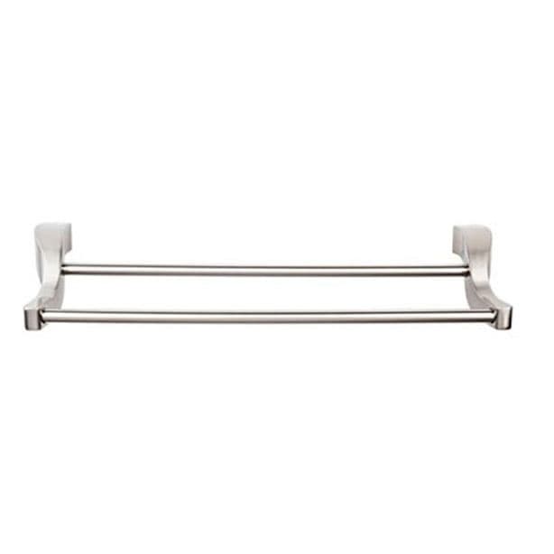 Aqua Bath Double Towel Bar - Brushed Satin Nickel - Top Knobs AQ11BSN