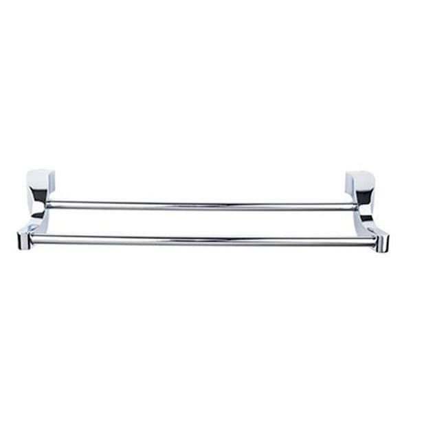Aqua Bath Double Towel Bar - Polished Chrome - Top Knobs AQ11PC