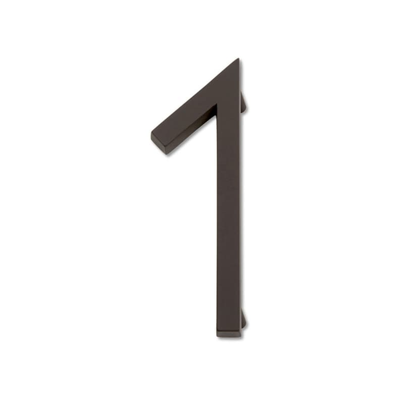 Top Knobs Modern Avalon Aged Bronze 4-1/2" (114 mm) L x 2" (51 mm) W Zinc House Number, AVN1-O