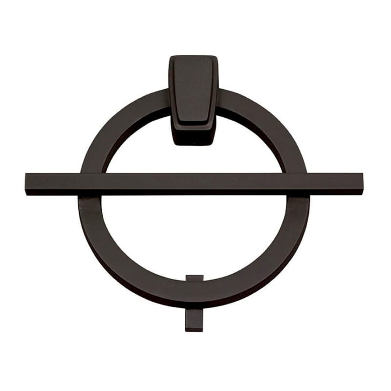 Top Knobs Modern Avalon Series Aged Bronze 6 in (152 mm) L x 7-1/4 in (184 mm) W Brass Door Knocker, - DK643-O