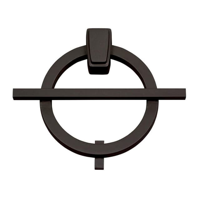 Top Knobs Modern Avalon Series Aged Bronze 6 in (152 mm) L x 7-1/4 in (184 mm) W Brass Door Knocker, - DK643-O