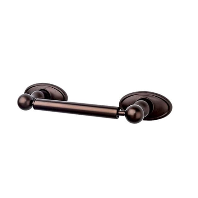 Edwardian Bath Tissue Holder 9-3/8" Long with Oval Backplate Oil Rubbed Bronze - Top Knobs ED3ORBC