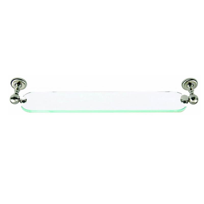 Emma Bath Glass Shelf 24 Inch - Brushed