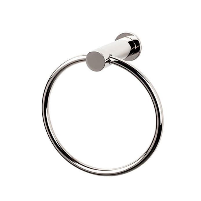 Hopewell Bath Ring 6-5/16" Long Polished Nickel - Top Knobs HOP5PN