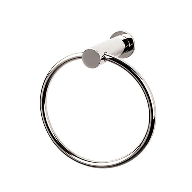 Hopewell Bath Ring 6-5/16" Long Polished Nickel - Top Knobs HOP5PN
