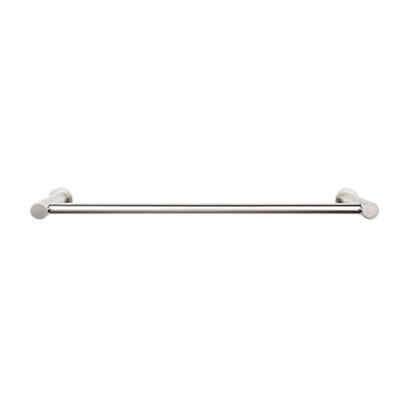 Hopewell Bath Single Towel Bar 24" Center to Center Brushed Satin Nickel - Top Knobs HOP8BSN