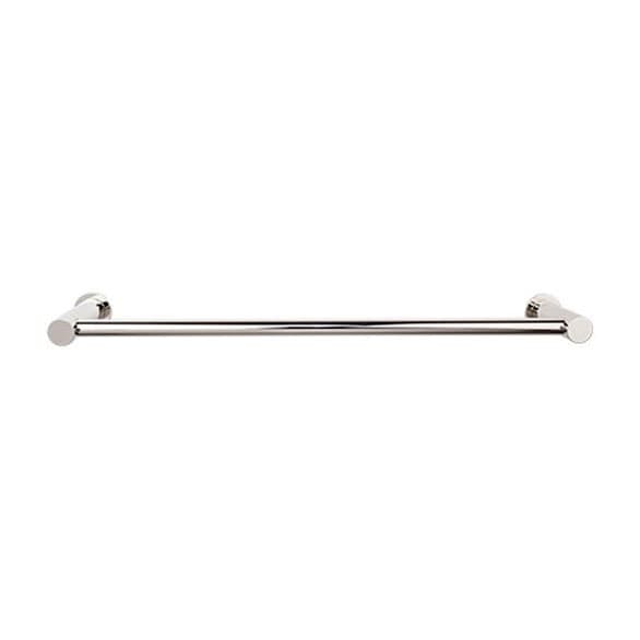Hopewell Bath Single Towel Bar 24" Center to Center Polished Nickel - Top Knobs HOP8PN