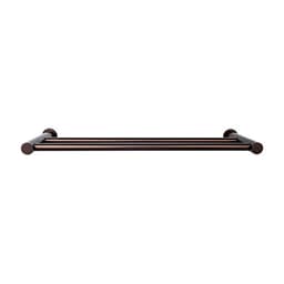Hopewell Bath Double Towel Bar 24" Center to Center Oil Rubbed Bronze - Top Knobs HOP9ORB