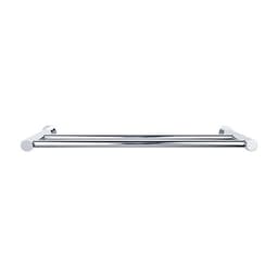 Hopewell Bath Double Towel Bar 30" Center to Center Polished Chrome - Top Knobs HOP11PC