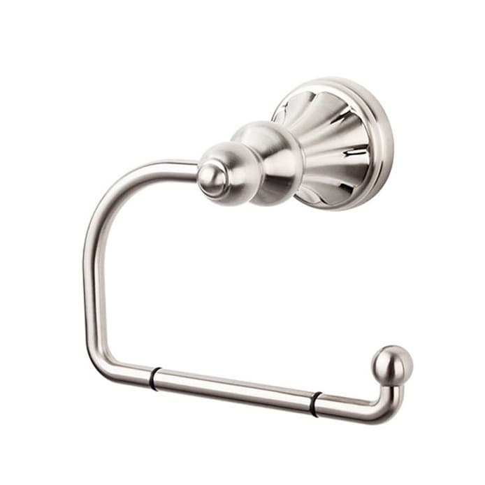 Hudson Bath Tissue Hook 4-3/4" Long Brushed Satin Nickel - Top Knobs HUD4BSN