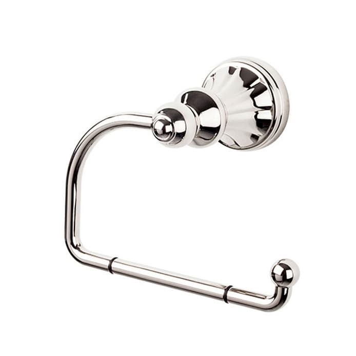 Hudson Bath Tissue Hook 4-3/4" Long Polished Nickel - Top Knobs HUD4PN
