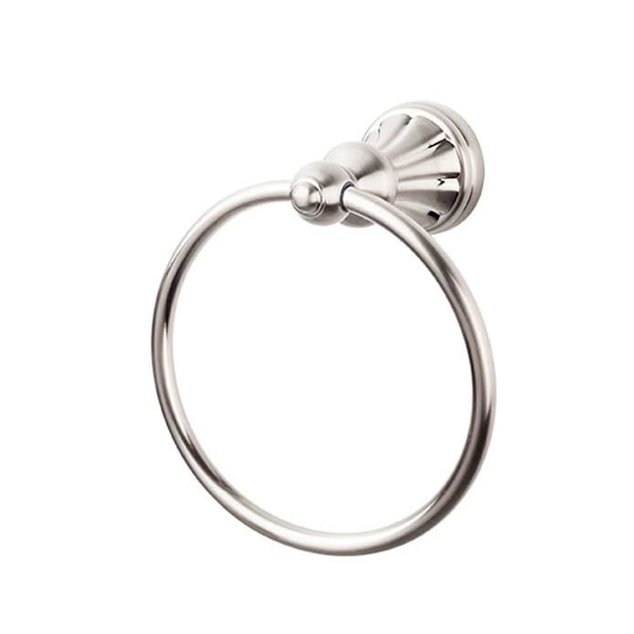 Hudson Bath Ring 7" Long Brushed Satin Nickel - Top Knobs HUD5BSN