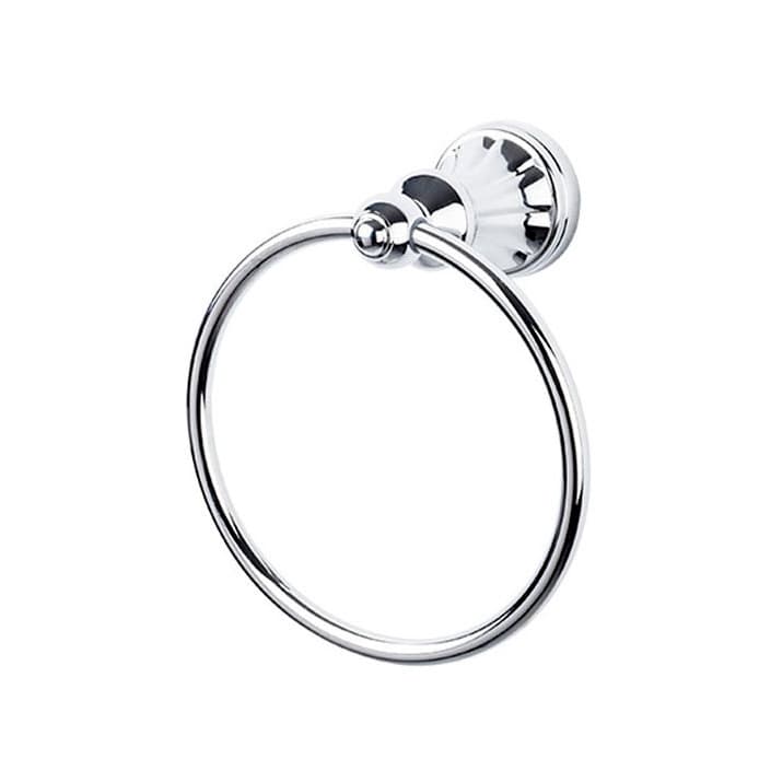 Hudson Bath Ring 7" Long Polished Chrome - Top Knobs HUD5PC