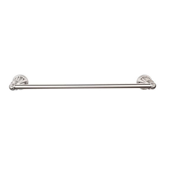 Hudson Bath Single Towel Bar 24" Center to Center Brushed Satin Nickel - Top Knobs HUD8BSN