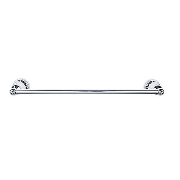 Hudson Bath Single Towel Bar 24" Center to Center Polished Chrome - Top Knobs HUD8PC
