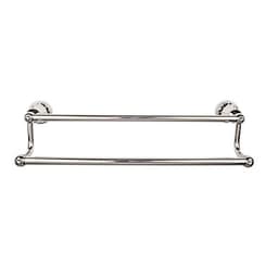 Hudson Bath Double Towel Bar 30" Center to Center Polished Nickel - Top Knobs HUD11PN