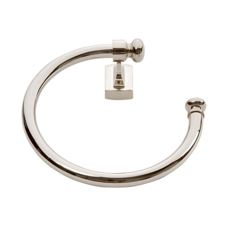 Legacy Towel Ring 8" Long Polished Nickel - Top Knobs LGTR-PN