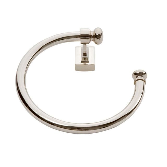 Legacy Towel Ring 8" Long Polished Nickel - Top Knobs LGTR-PN