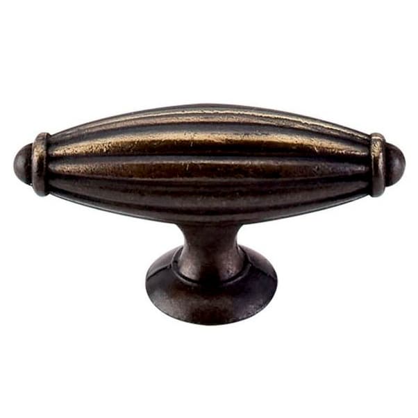Top Knobs Tuscany-TK Series 2-7/8 in (73 mm) L x 7/8 in (22 mm) W Dark Antique Brass Knob, - M156
