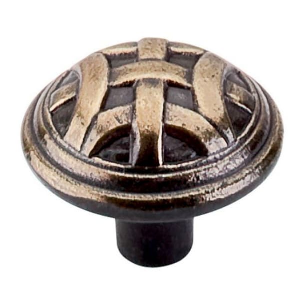 Top Knobs Tuscany-TK 1-1/4" (32 mm) Diameter Dark Antique BrassKnob, M161