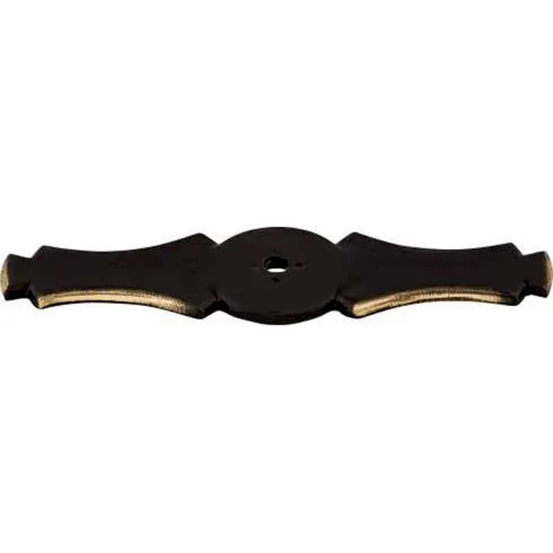 Top Knobs Tuscany Backplate/Knobs 3-5/8" (92mm) Long Dark Antique Brass, M171