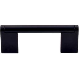 Top Knobs Bar Pulls-TK Series 3" (76 mm) Center to Center Flat Black Pull, - M1054