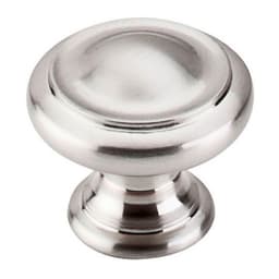 Top Knobs Nouveau Series 1-1/8" (29 mm) Diameter Brushed Satin NickelKnob, - M1116
