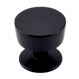 Top Knobs Nouveau Series 1-3/16" (30 mm) Diameter Flat BlackKnob, - M1123