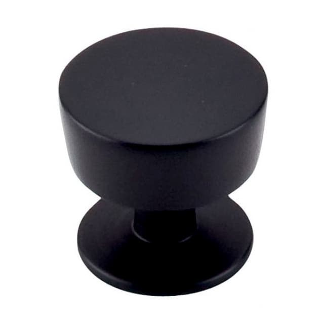 Top Knobs Nouveau 1-3/16" (30 mm) Diameter Flat BlackKnob, M1123