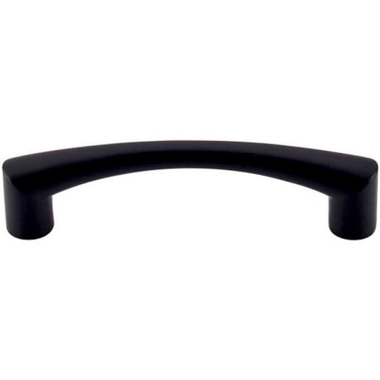 Top Knobs Nouveau Series 3-3/4" (95 mm) Center to Center Flat Black Pull, - M1129