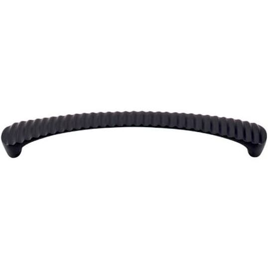 Top Knobs Nouveau Series 6-5/16" (160 mm) Center to Center Flat Black Pull, - M1138