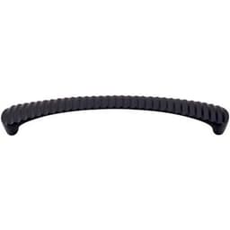 Top Knobs Nouveau Series 6-5/16" (160 mm) Center to Center Flat Black Pull, - M1138