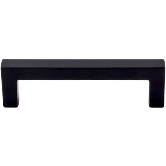 Top Knobs Nouveau Series 3-3/4" (95 mm) Center to Center Flat Black Pull, - M1162