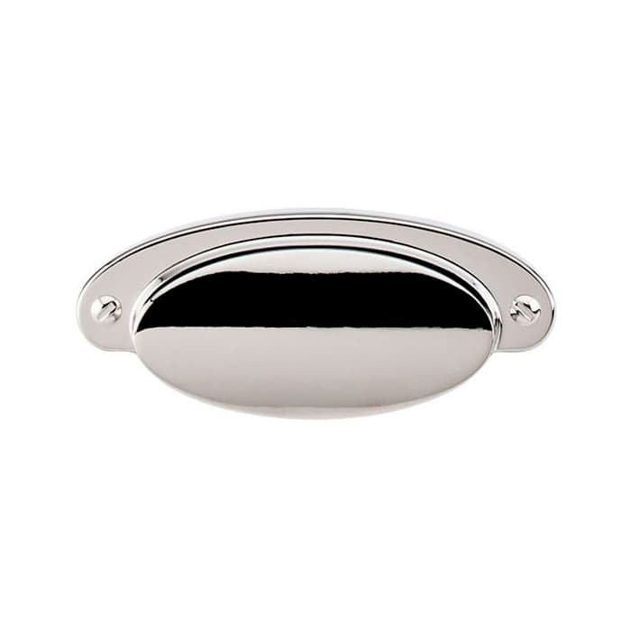 Top Knobs Asbury Series 2-9/16" (65 mm) Center to Center Polished Nickel Cup Pull, - M1299