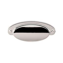 Top Knobs Asbury Series 2-9/16" (65 mm) Center to Center Polished Nickel Cup Pull, - M1299