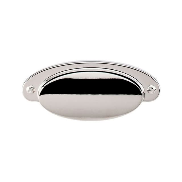 Top Knobs Asbury Series 2-9/16" (65 mm) Center to Center Polished Nickel Cup Pull, - M1299