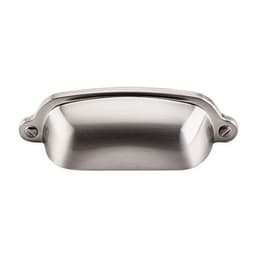 Top Knobs Asbury Series 2-9/16" (65 mm) Center to Center Brushed Satin Nickel Cup Pull, - M1300